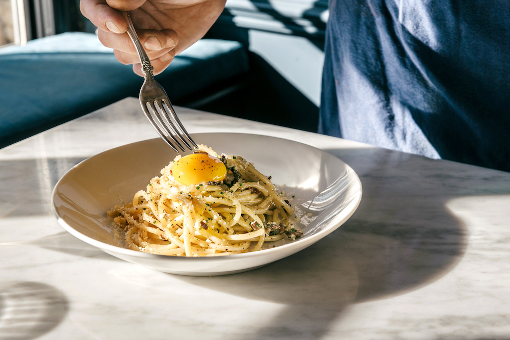 Bucatini Carbonara Recipe Chef Jesse Frederick