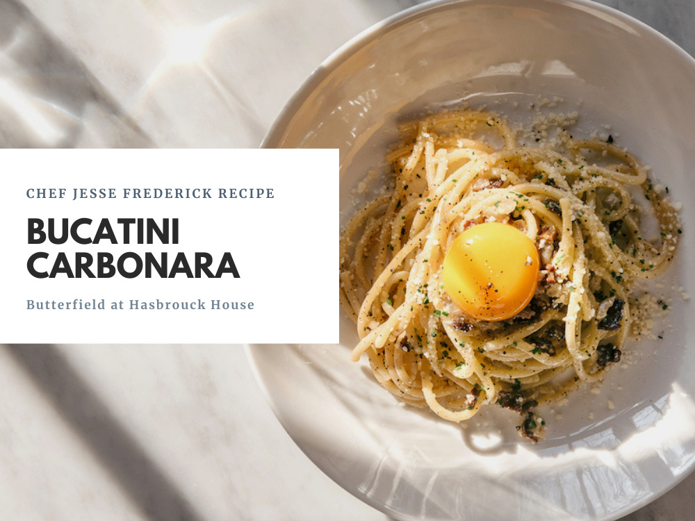 Bucatini Carbonara Recipe Chef Jesse Frederick