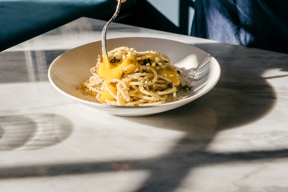bucatini carbonara recipe chef jesse frederick