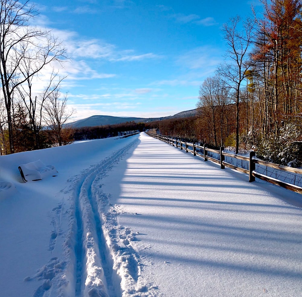 Ashokan Rail Trail Winter Cross Country Ski