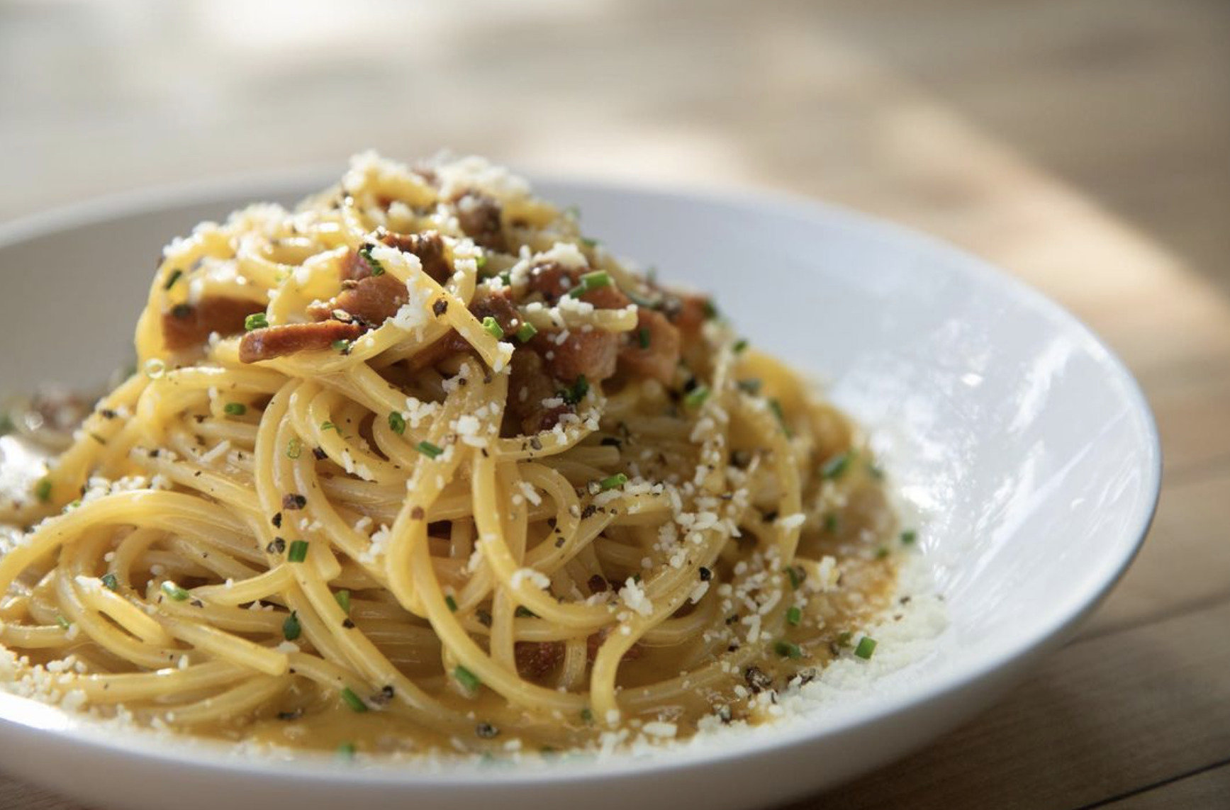 spaghetti on a plate