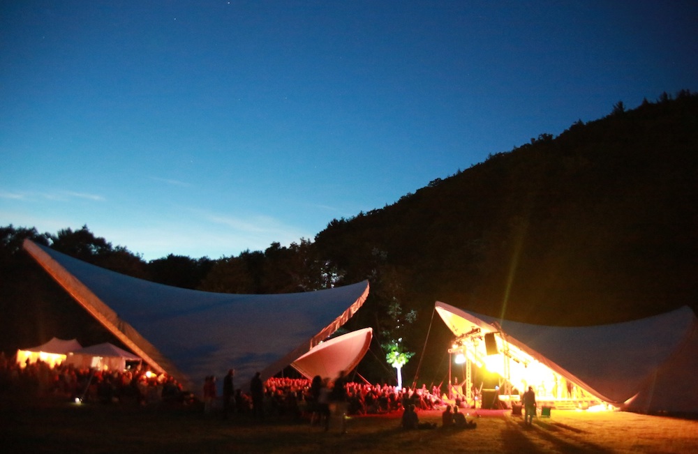 Tent for the Phoenicia Festival of the Voice