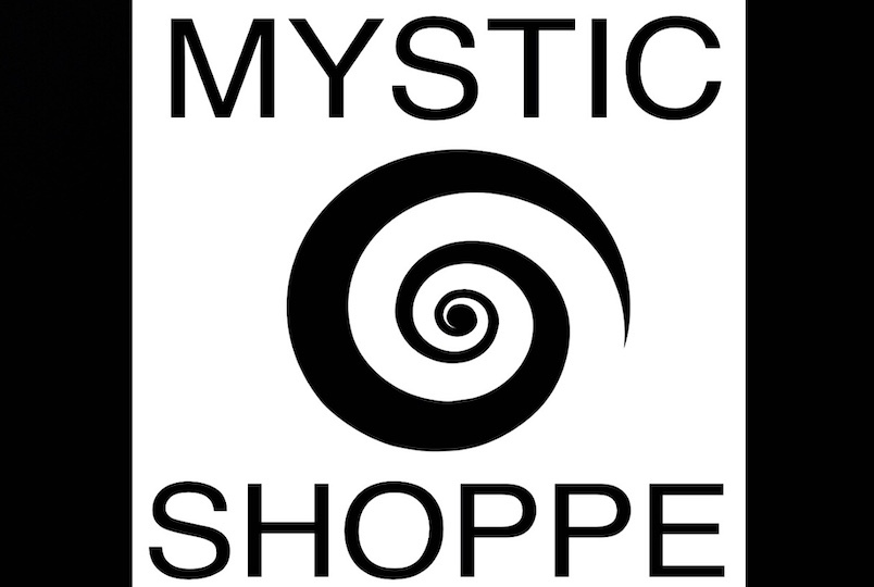 B&W logo "Mystic Shoppe"