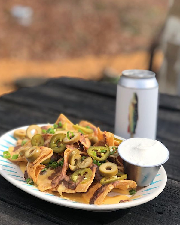 nachos at the pines restaurant