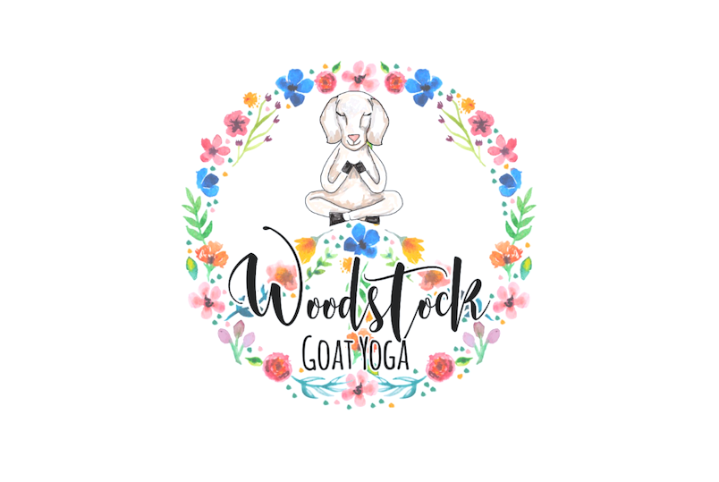 the Woodstock Goat Yoga logo