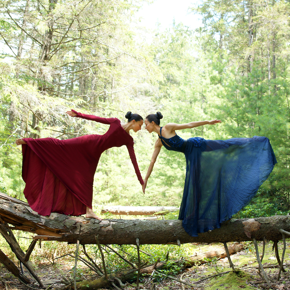The Chin Twins in Upstate NY Forest