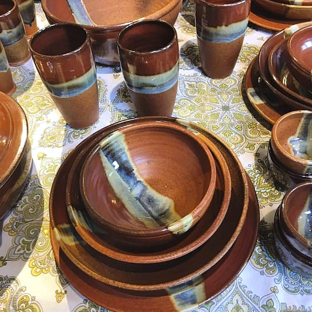ceramic bowls and cups