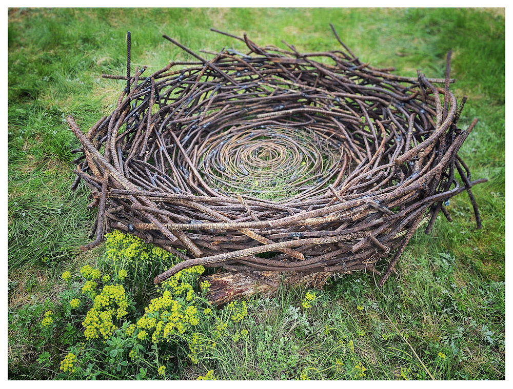 sculpture that looks exactly like a nest