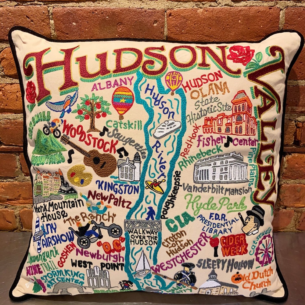 HUDSON embroidered pillow