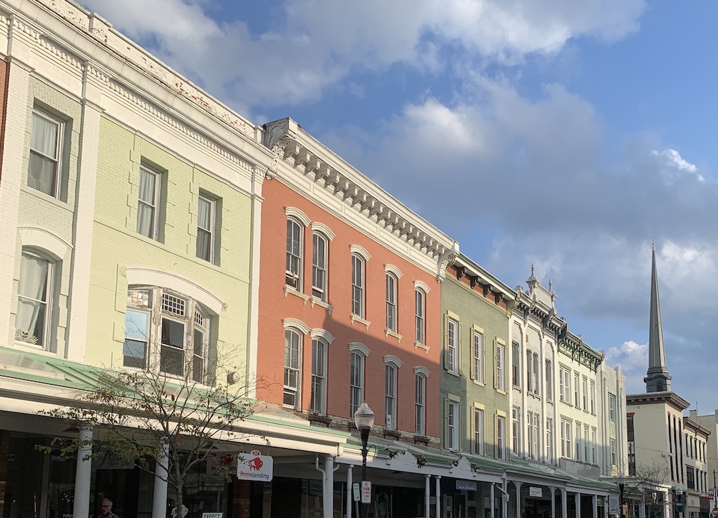 Pastel Buildings of Kingston NY