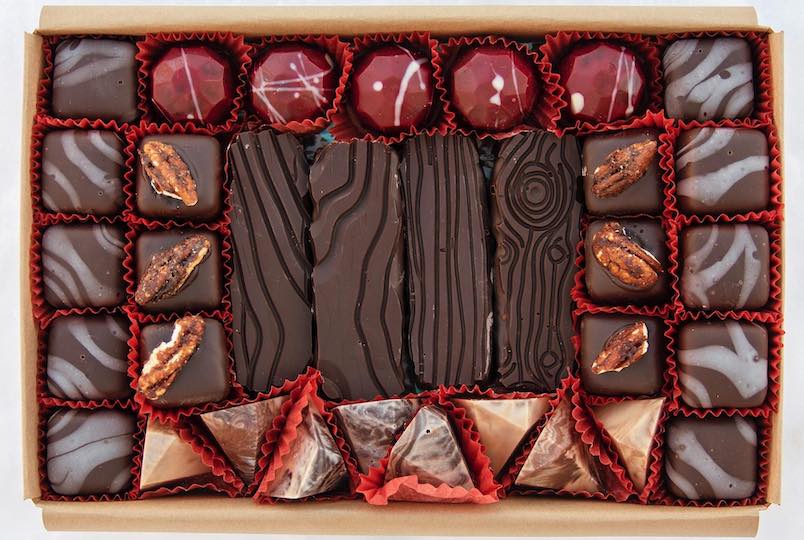 chocolates in a box