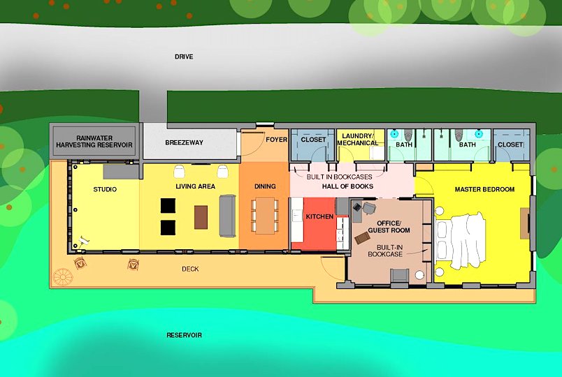 autocad drawing design of a home