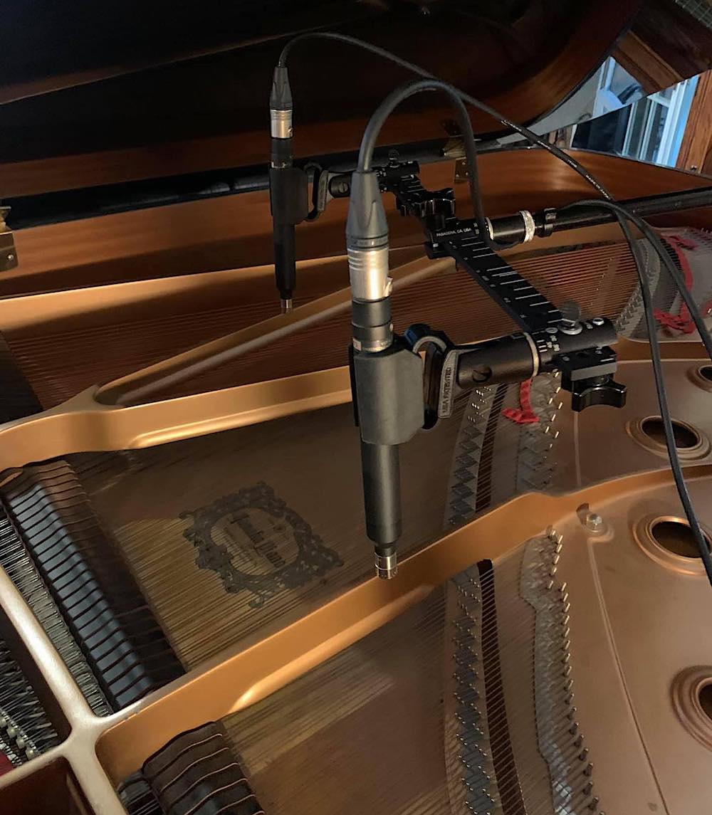 Recording Piano at NRS recording studio