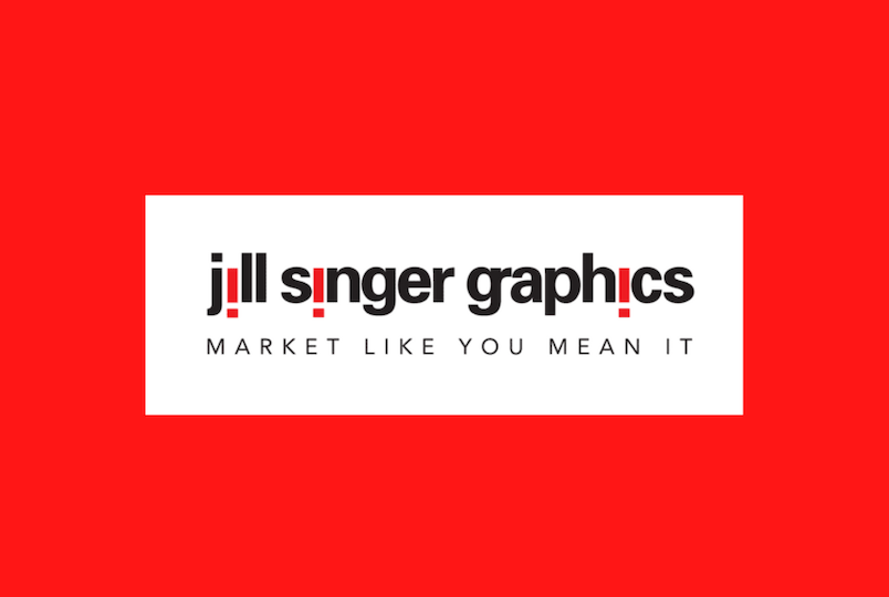 jill singer logo with red