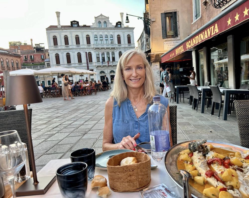 Film Producer Dyan Machan in italy