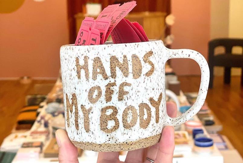mug in hand