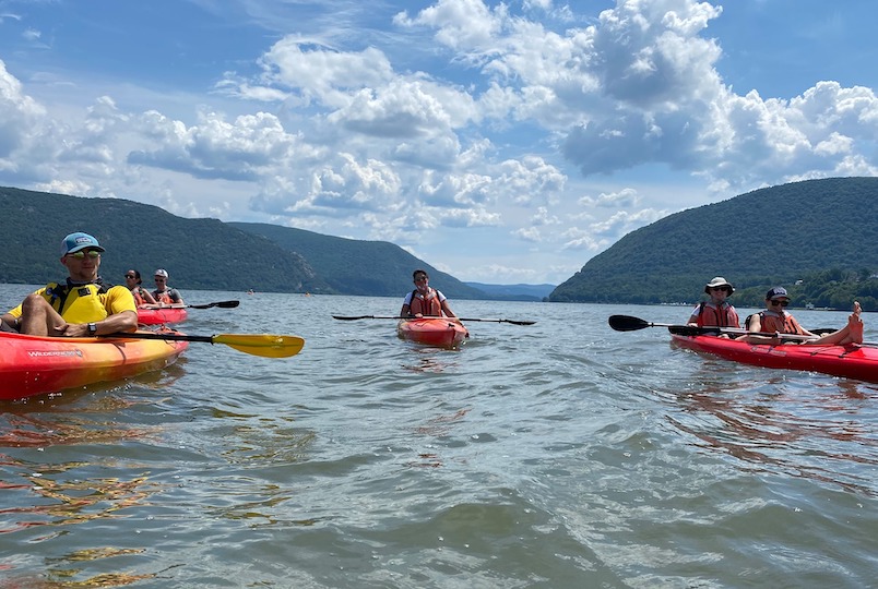 kayakers on the river