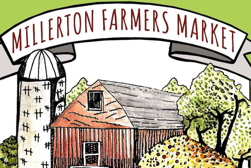 drawing of Millerton Farmer's Market logo