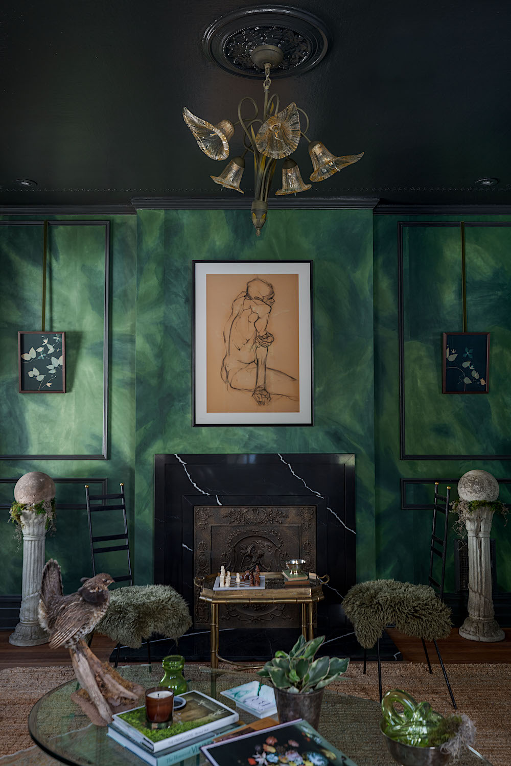 Green Parlor at 2022 Kingston Design Showhouse