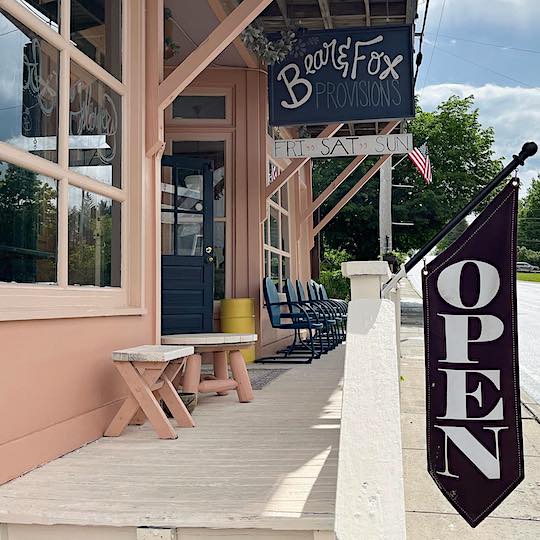 Storefront Bear Fox Provisions Upstate NY