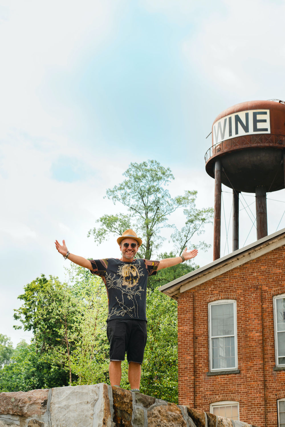 Michael Dorf outside of City Winery Hudson Valley