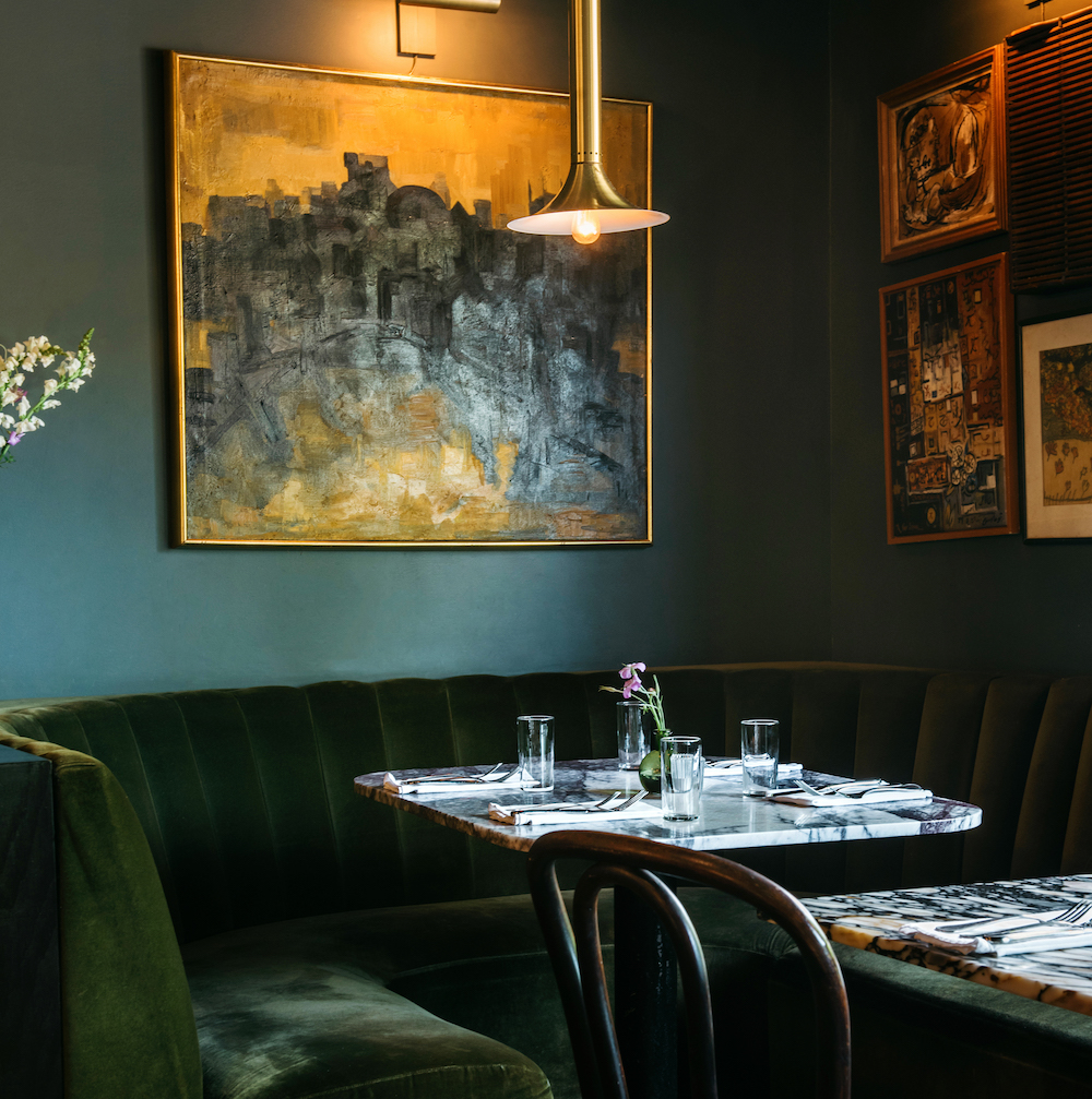 corner table at Silvia in Woodstock NY