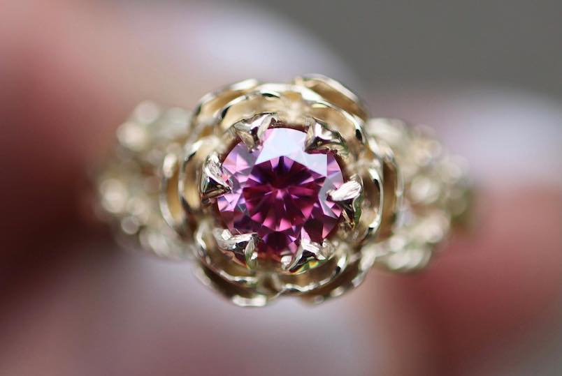 Gorgeous wedding ring from Facets Of Earth in Rhinebeck NY