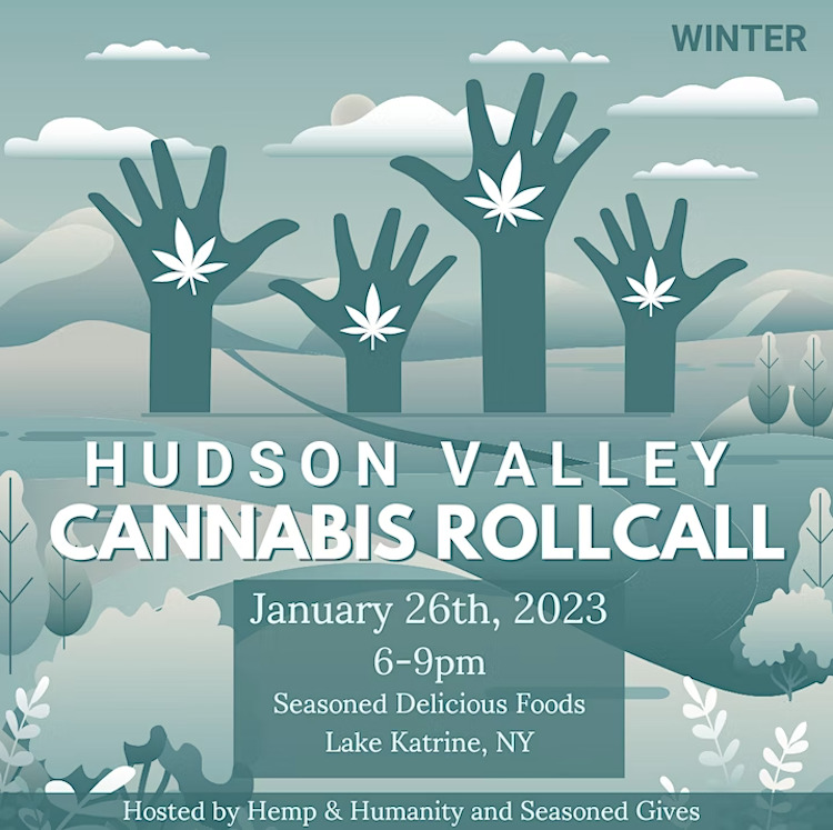 Poster for the Winter Hudson Valley Cannabis Rollcall