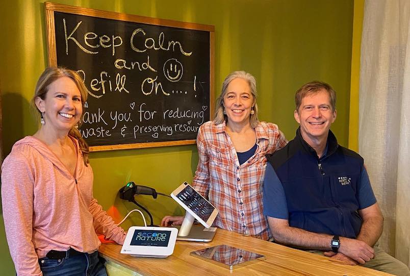 the owners of Second Nature Refillery in New Paltz, NY