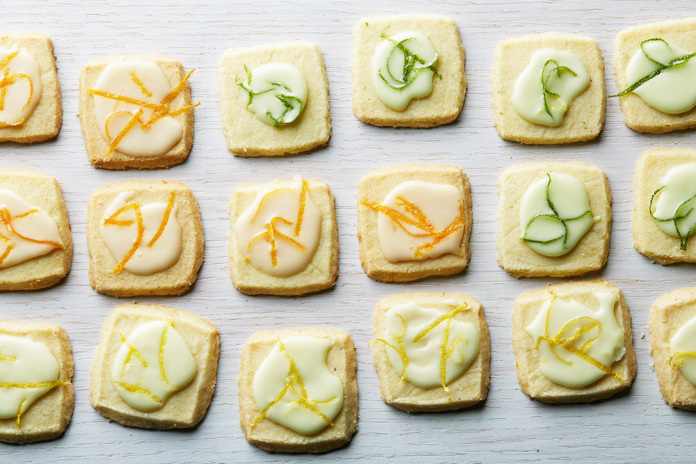 Citrus butter cookies styled by Food Stylist Liza Jernow in Kerhonkson, NY