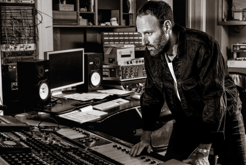 Pete Caigain at a soundboard engineering sound for Flymax Sounds in Woodstock NY