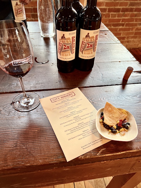 City Winery Spring Wine Release Food and wine Pairing