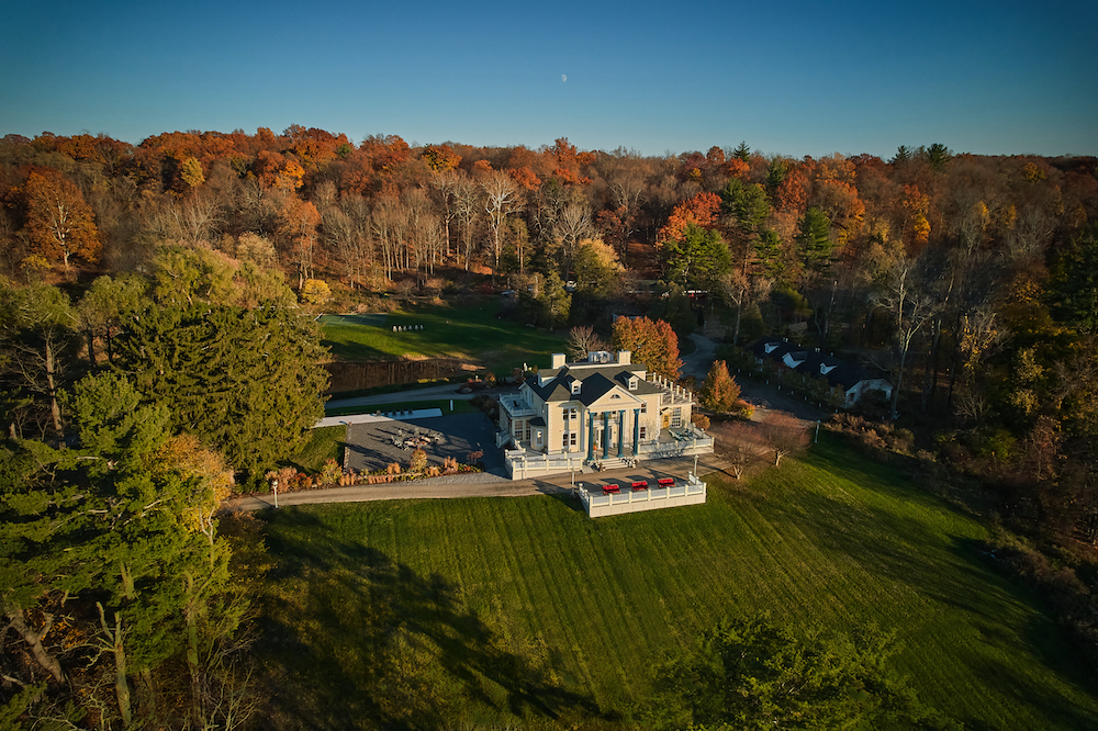 aerial view at Habitas-on-Hudson in Staatsburg NY