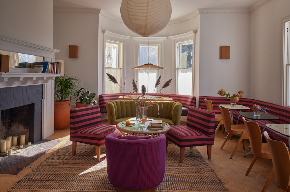 lounge at Habitas-on-Hudson in Staatsburg NY