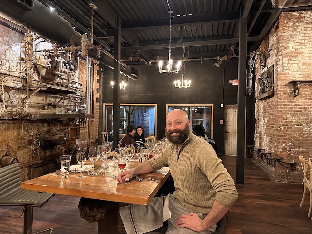 winemaker Travis Van Caster at HV City Winery in Montgomery NY