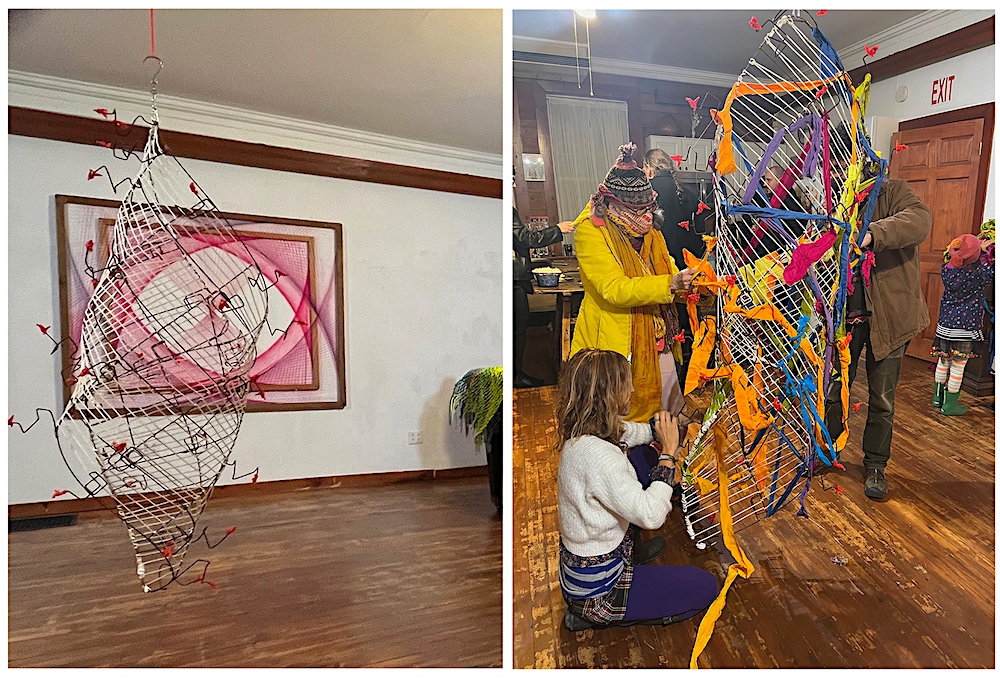 Communal Weaving at the Phoenicia Festival of the Arts