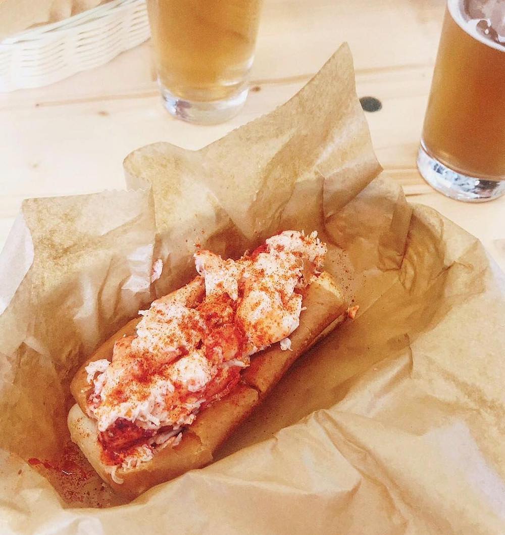 Kingston Standard Brewing lobster roll in Kingston NY