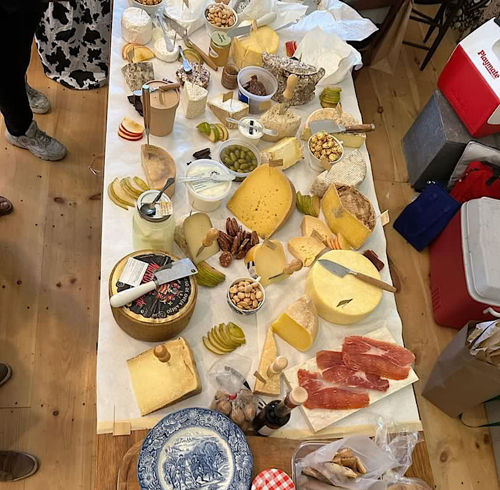 Meeting the Milkmaid and a display of cheese
