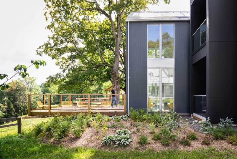 The Gray Barn at Woodstock Farm Sanctuary in High Falls