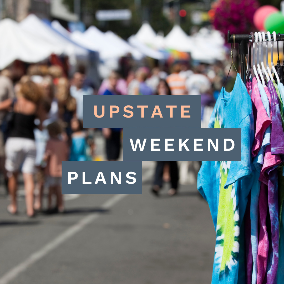 festival photo with the "Upstate Weekend Plans" text written across the photo for the Hudson Valley, NY.