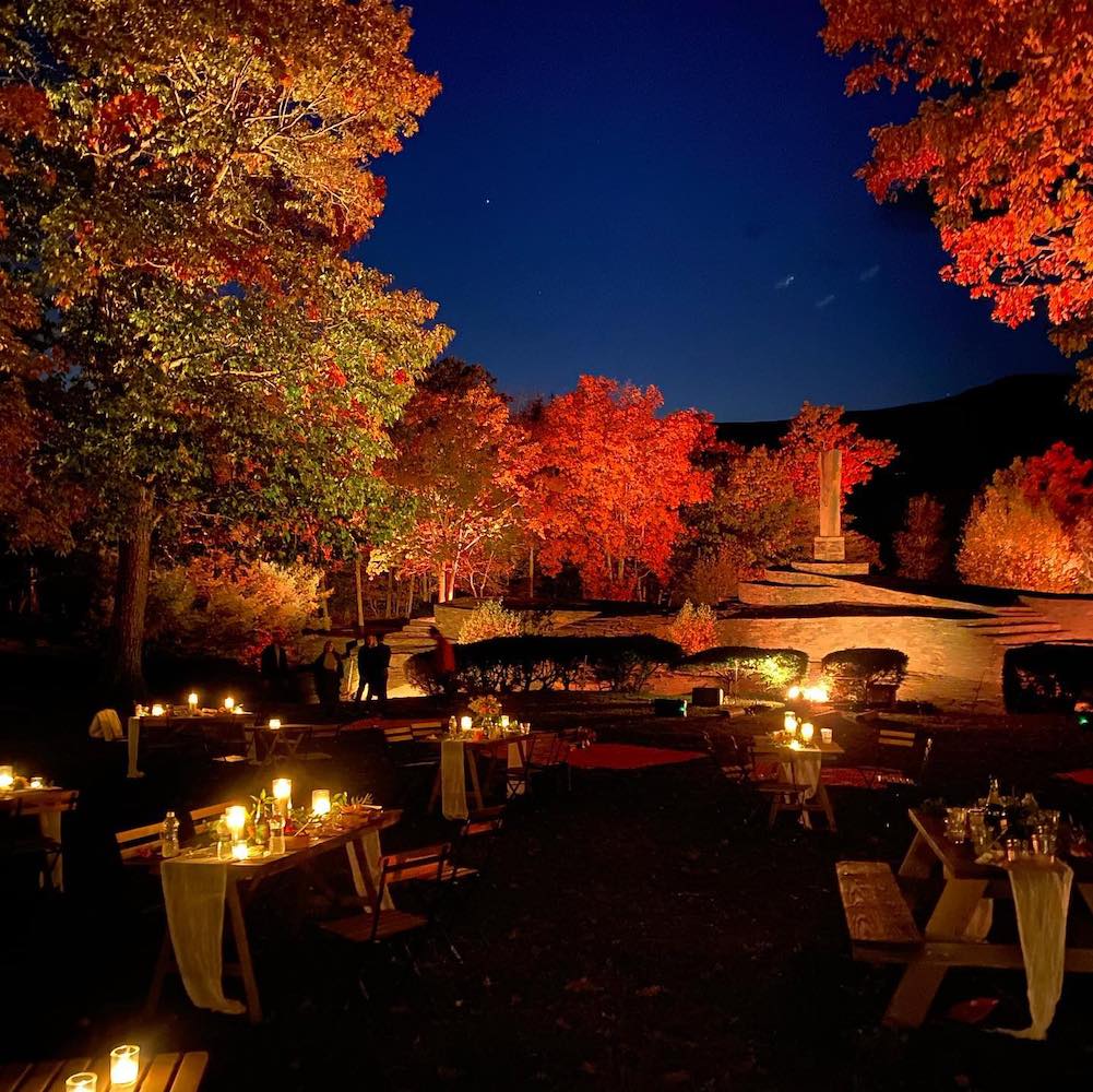 Opus 40 Fall Foliage Gala and Lighting Display