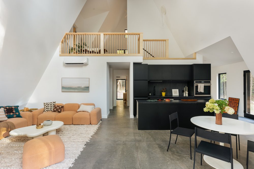 MJ Collum Country House Realty listing Onyx A-frame on Round Top, NY 305 Hearts Content Rd Round Top, NY