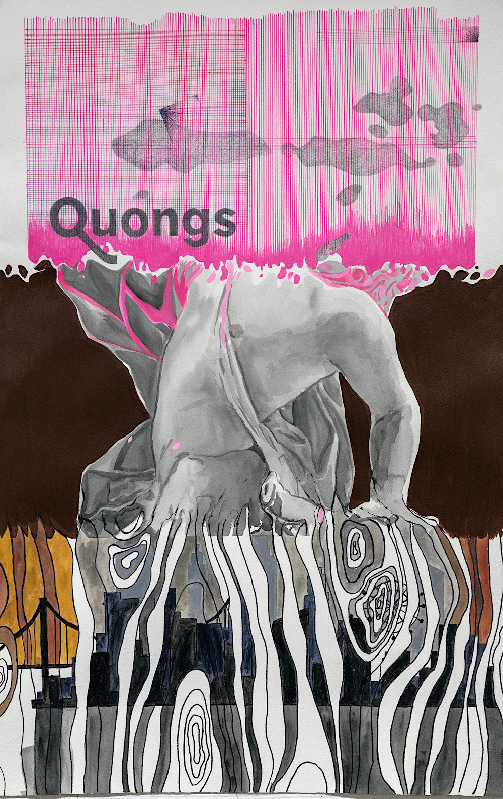 Exquisite Corpse Artwork by William van Roden, Abraham Cruz and Nicole Becher